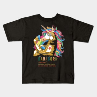 DadaCorn Like A Dad Unicorn Father's Day Kids T-Shirt